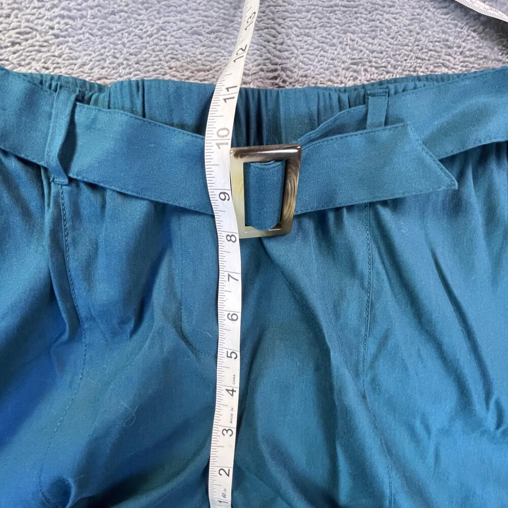 J. Jill Teal Wide Leg Pants with Belt - Picture 8 of 9